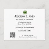 Groen Marketing Vastgoed Briefkaart (Achterkant)