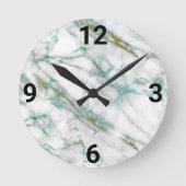 GROEN MARMER ABSTRACT WANDKLOK (Voorkant)