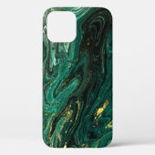 Groen Marmer: Abstracte Agaat Ripple. Case-Mate iPhone Case (Achterkant)