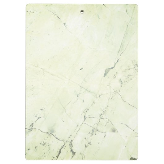 Groen Marmer Diamant Bling Gepersonaliseerd Klembord (Achterkant)
