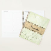 Groen Marmer Diamant Bling Gepersonaliseerd Planner (Display)
