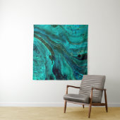 Groen Marmer & Goud: Luxe Textuur Wandkleed (In Situ (horizontaal))