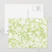 Groen marmer Patroon Briefkaart (Voorkant / Achterkant)