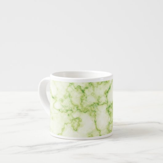 Groen marmer Patroon Espresso Kop (Links)