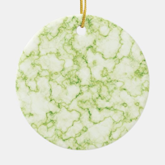 Groen marmer Patroon Keramisch Ornament (Voorkant)