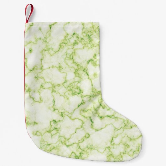 Groen marmer Patroon Kleine Kerstsok (Voorkant)