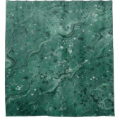 Groen marmer Shower Curtain Douchegordijn (Voorkant)