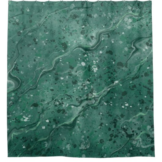 Groen marmer Shower Curtain Douchegordijn (Voorkant)