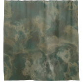 Groen marmer Shower Curtain Douchegordijn (Voorkant)