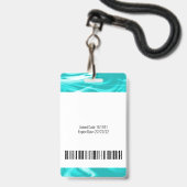 Groen Marmeren Foto Barcode Logo Medische Staf Badge (Achterkant met lanyard)