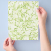Groen marmeren patroon flyer (Hand)