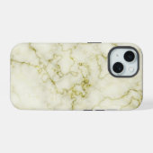 Groen marmeren patroon iPhone 15 case (Achterkant horizontaal)