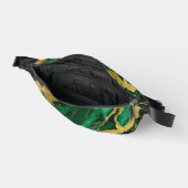 Groen marmeren patroon met goud heuptasje (Open)