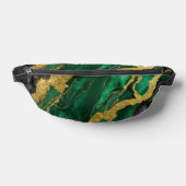 Groen marmeren patroon met goud heuptasje (Liggend)