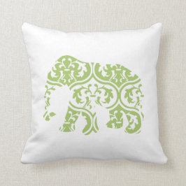 Groen Marokkaans Leaves Elephant Kussen