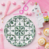 Groen, Marokkaans, mozaïek, Papieren Bordje (Feest)