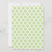 Groen Marokkaans patroonhuwelijk Kaart (Achterkant)