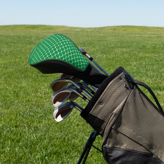 Groen Marokkaans patroonontwerp Golfheadcover (Insitu)
