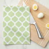 Groen Marokkaans Pattern Kitchen Towels Theedoek (Quarter Fold)