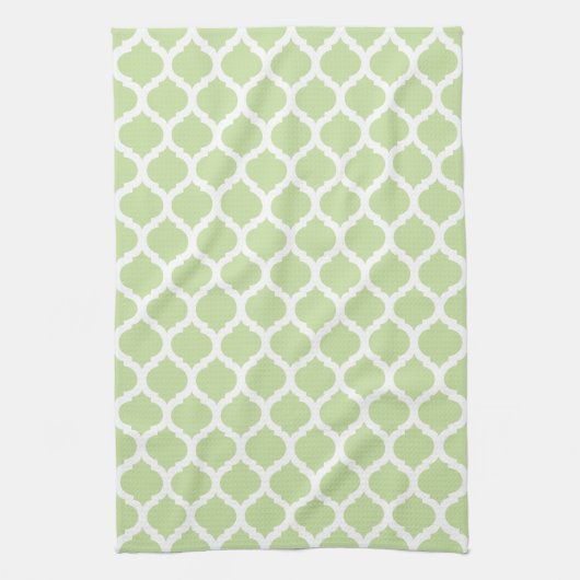 Groen Marokkaans Pattern Kitchen Towels Theedoek (Verticaal)