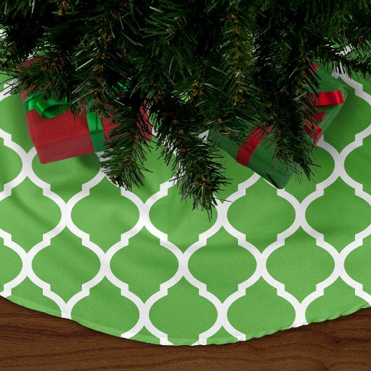 Groen Marokkaans Quatrefoil Kerstboom Rok