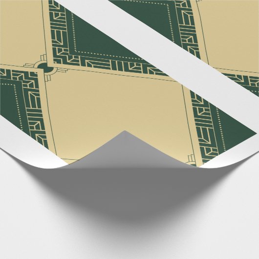 Groen mat inpakpapier (Hoek)