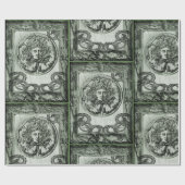 Groen medaillepapier cadeaupapier (Vlak)