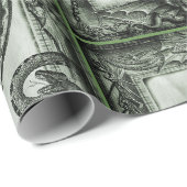 Groen medaillepapier cadeaupapier (Rol Hoek)