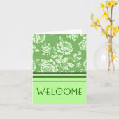 Groen Medewerker Welkom bij de Team Kaart (Gele Bloem)