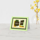 Groen medewerkerswaardering Geweldige baan Kaart (Gele Bloem)