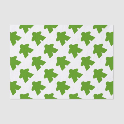 Groen meepelbord Game Piece Tissuepapier (Voorkant)