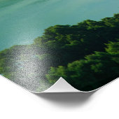 Groen meer foto afdruk (Hoek)