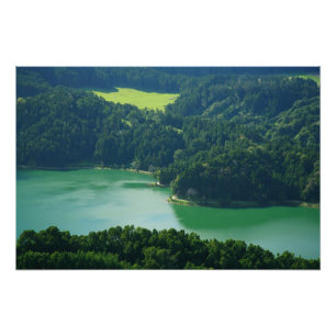 Groen Meer Foto Afdruk