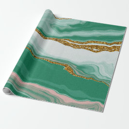 Groen meer inpakpapier | Luxe bruiloften