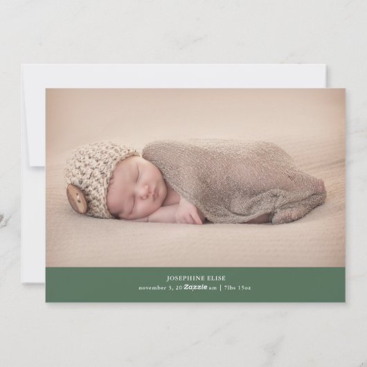 Groen meer liefde, meer vreugde | Vakantie geboort Feestdagenkaart (Achterkant)