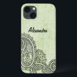 Groen Mehndi Motif Galaxy Noot 4 Hoesje<br><div class="desc">Bescherm uw telefoon met dit stijlvolle Mehndi Motif Hoesje-Mate Barely daar Samsung Galaxy Note 4 Hoesje met een ingewikkeld Indiaas henneontwerp op een groene,  noodlijdende achtergrond. Voeg gepersonaliseerde tekst,  zoals jouw naam of monogram,  toe aan dit etnische ontwerp om het een persoonlijke aanraking te geven.</div>