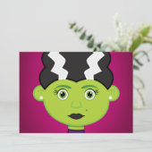 Groen meisje monster (Staand voorkant)