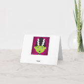 Groen meisje monster kaart (Achterkant)