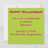 Groen meisje monster kaart (Achterkant)