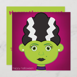 Groen meisje monster kaart