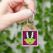 Groen meisje monster sleutelhanger (Hand)
