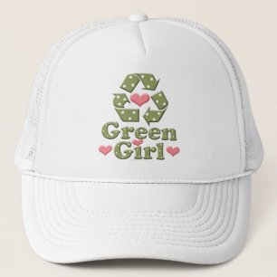 Groen meisje Recyclen Recycling Pet