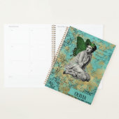 Groen Melk op Aqua Personalized Planner (Display)