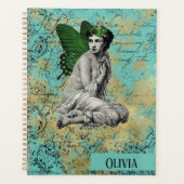  Groen Melk op Aqua Personalized Planner (Voorkant)