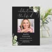 Groen Memorial Funeral Order Of Service  Programmakaart (Staand voorkant)