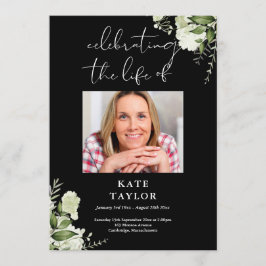 Groen Memorial Funeral Order Of Service Programmakaart