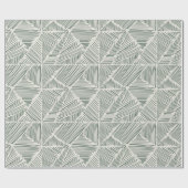 Groen merkteken omslagpapier cadeaupapier (Vlak)