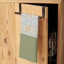 Groen met bloemenontwerp