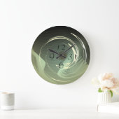 Groen met breukcirkels > artistieke wandklokken (Huis)