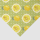 Groen met citroenen 2 tissuepapier (Detail)